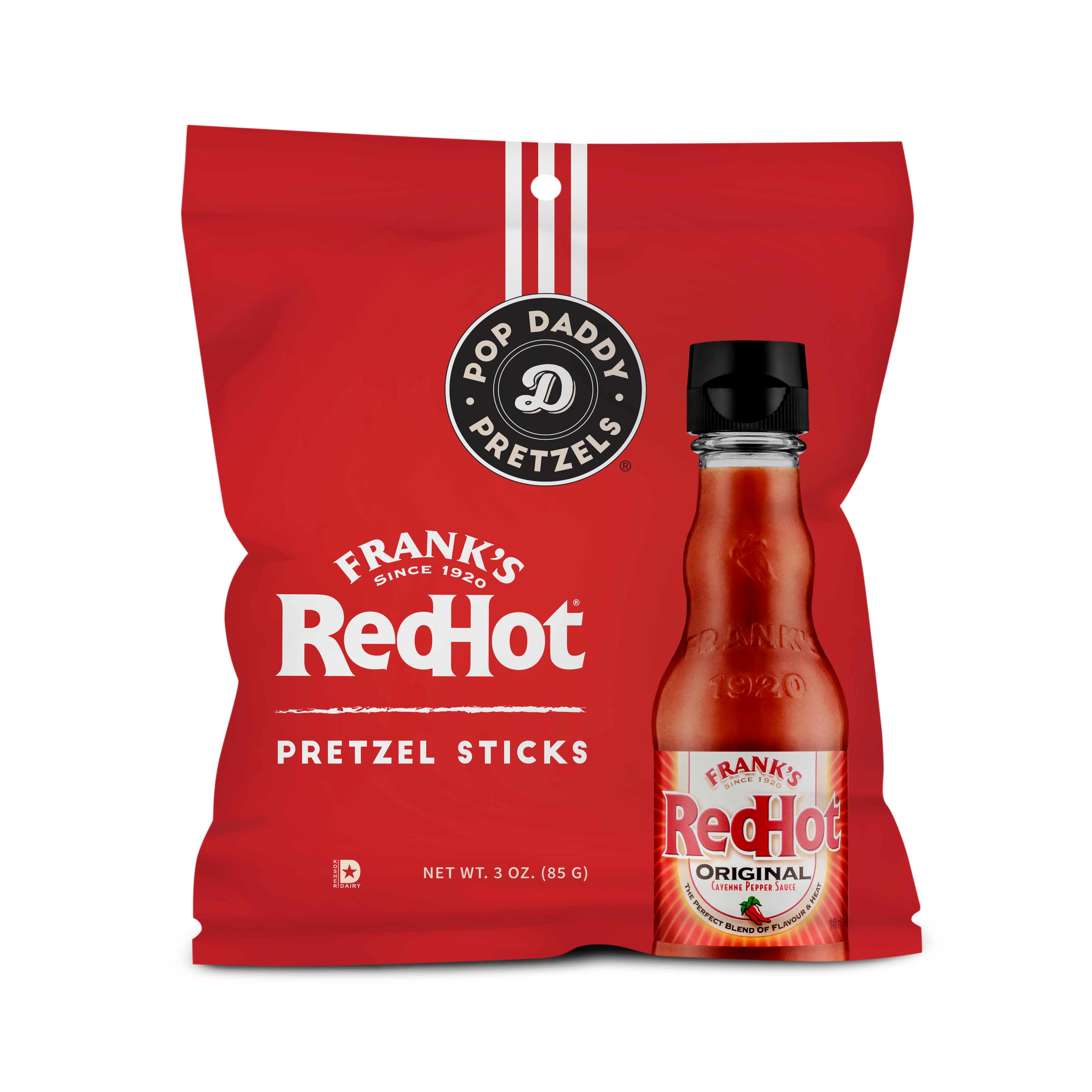 Frank's RedHot Seasoned Pretzels 3 oz – Pop Daddy Snacks