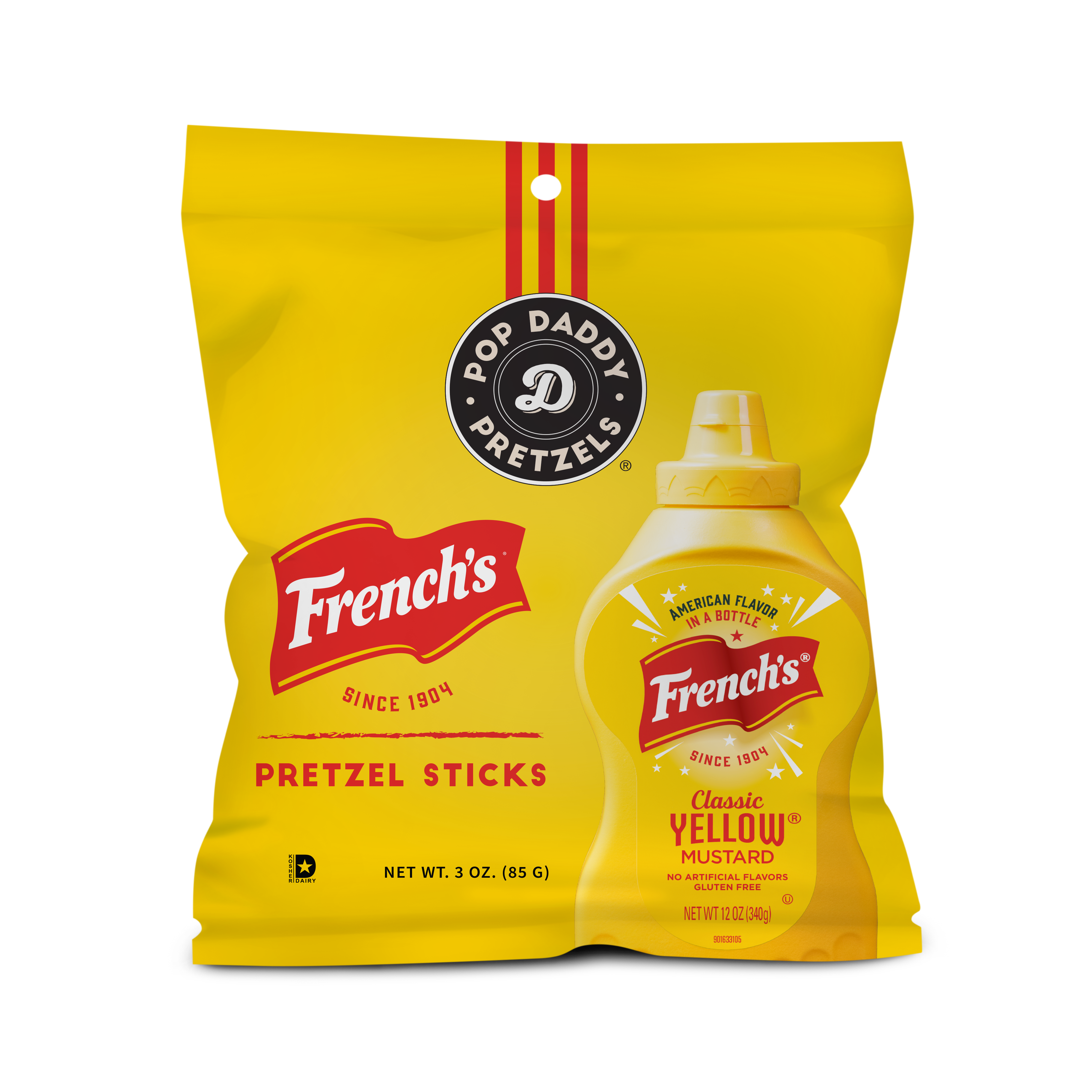 Yellow Mustard Seasoned Pretzels