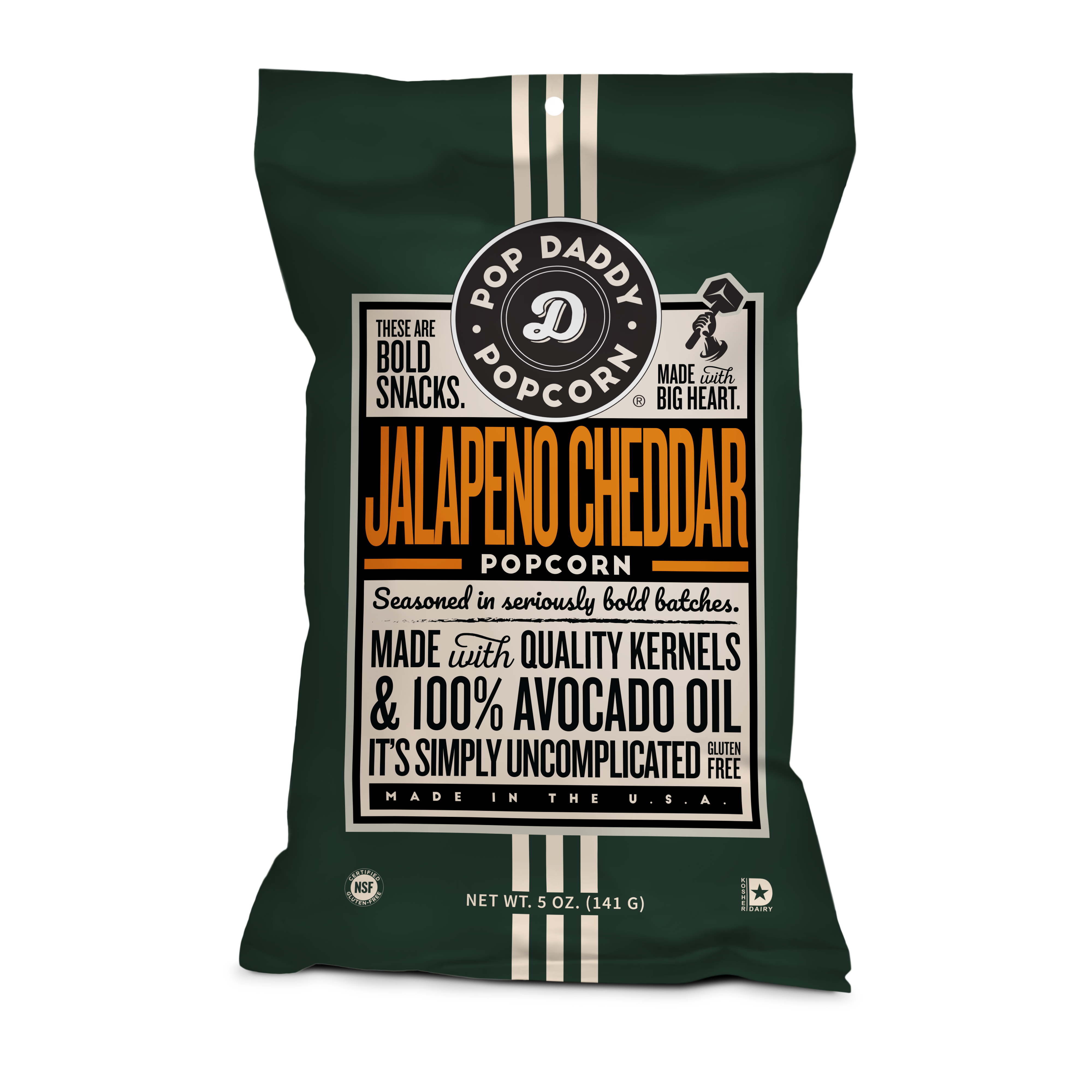 ポテト Jalapeno Cheddar Flavored Popcorn – Pop Daddy Snacks