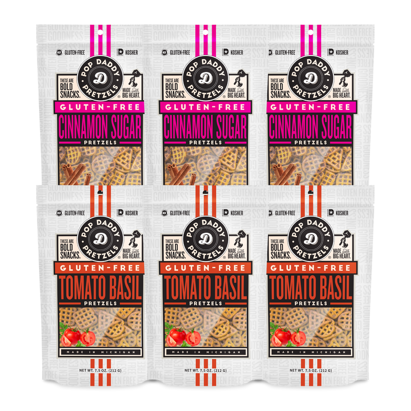 NEW Gluten-Free Seasoned Pretzels- 6 pack