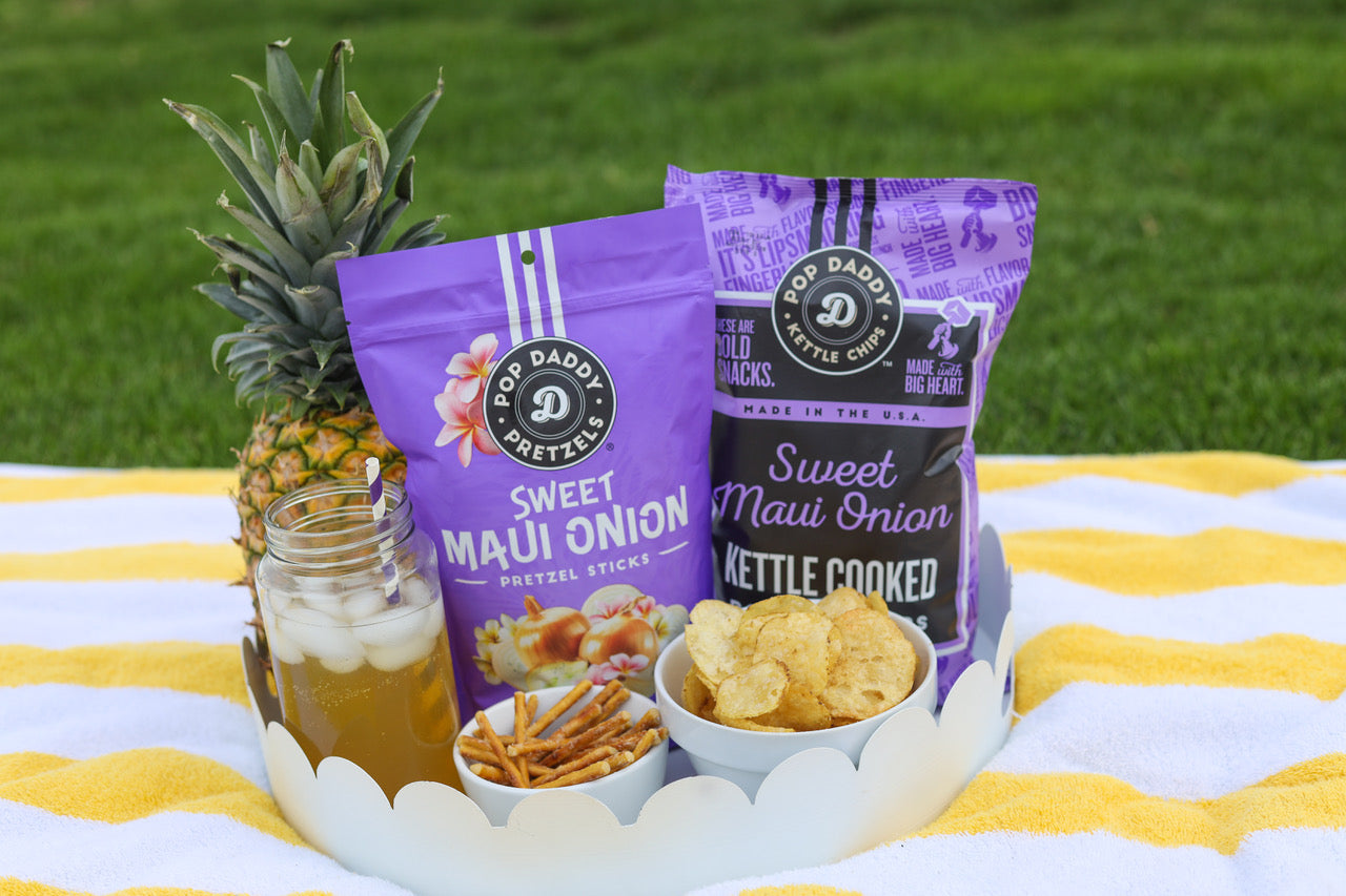 Sweet Maui Onion Seasoned Pretzels – Pop Daddy Snacks