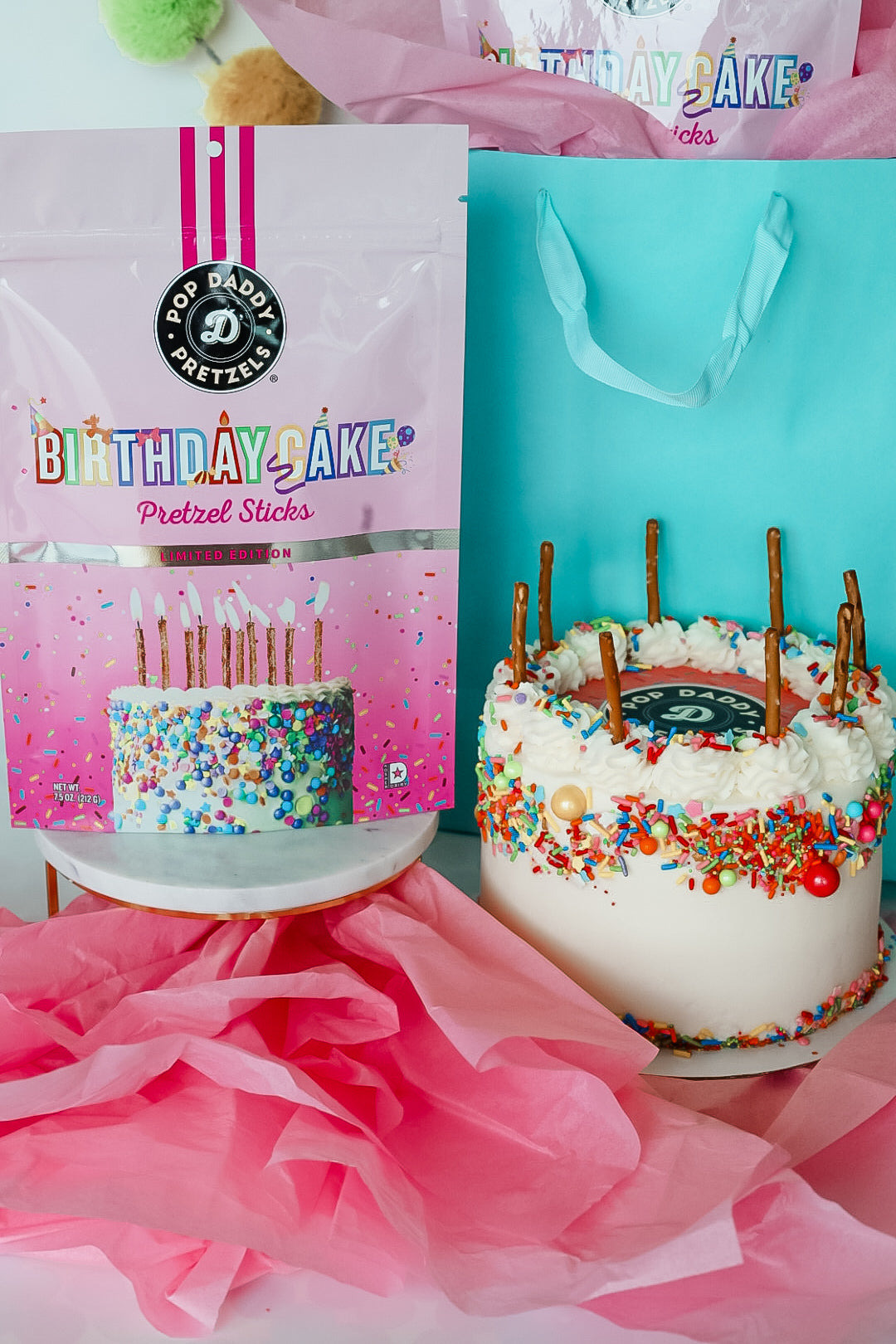 Birthday Cake Seasoned Pretzels (Limited Edition)