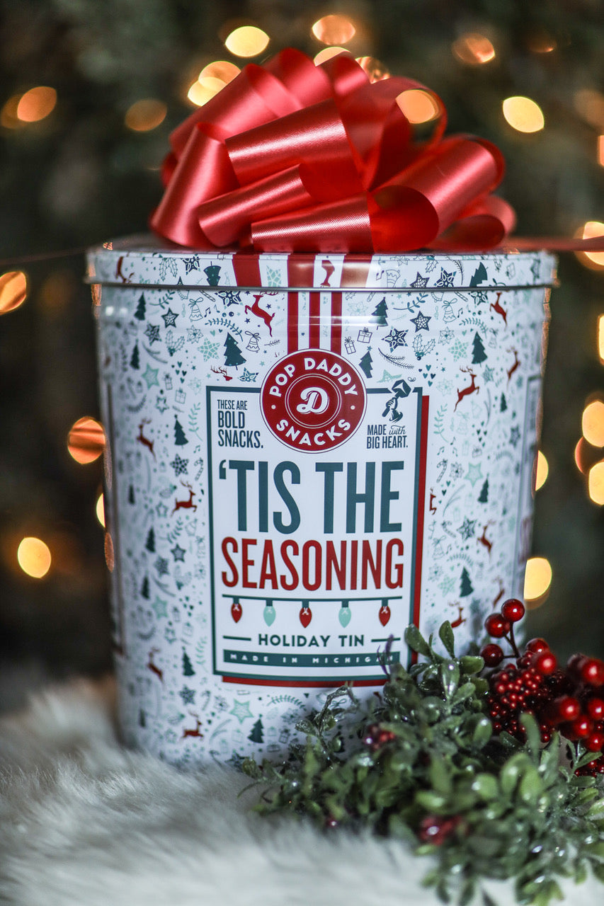 'Tis the Seasoning Holiday Snack Tin