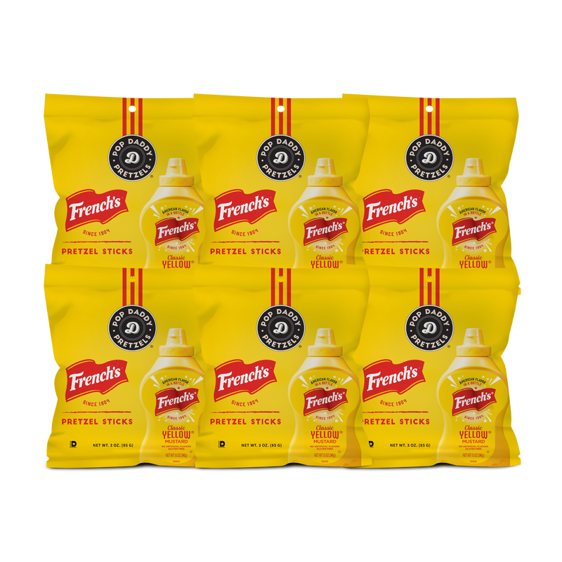 6 pack French's Yellow Mustard (Snack Size)