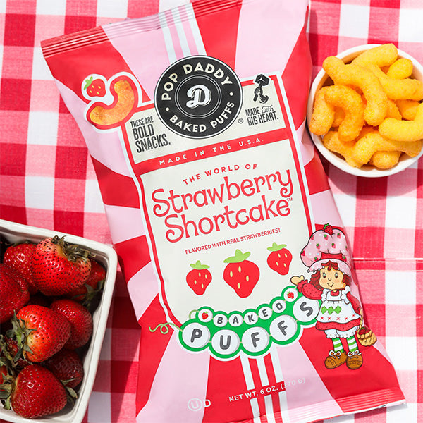 <p><em>new</em> STRAWBERRY SHORTCAKE PUFFS!</p>