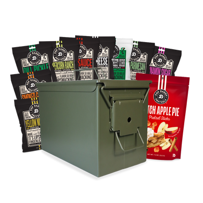 Pretzel Packed Military Tin