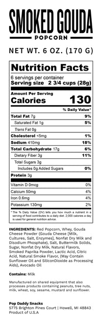 Smoked Gouda Flavored Popcorn