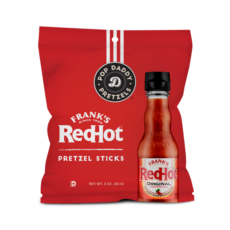 NEW Frank's RedHot Seasoned Pretzels 3 oz