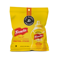 NEW French's Mustard Seasoned Pretzels 3 oz