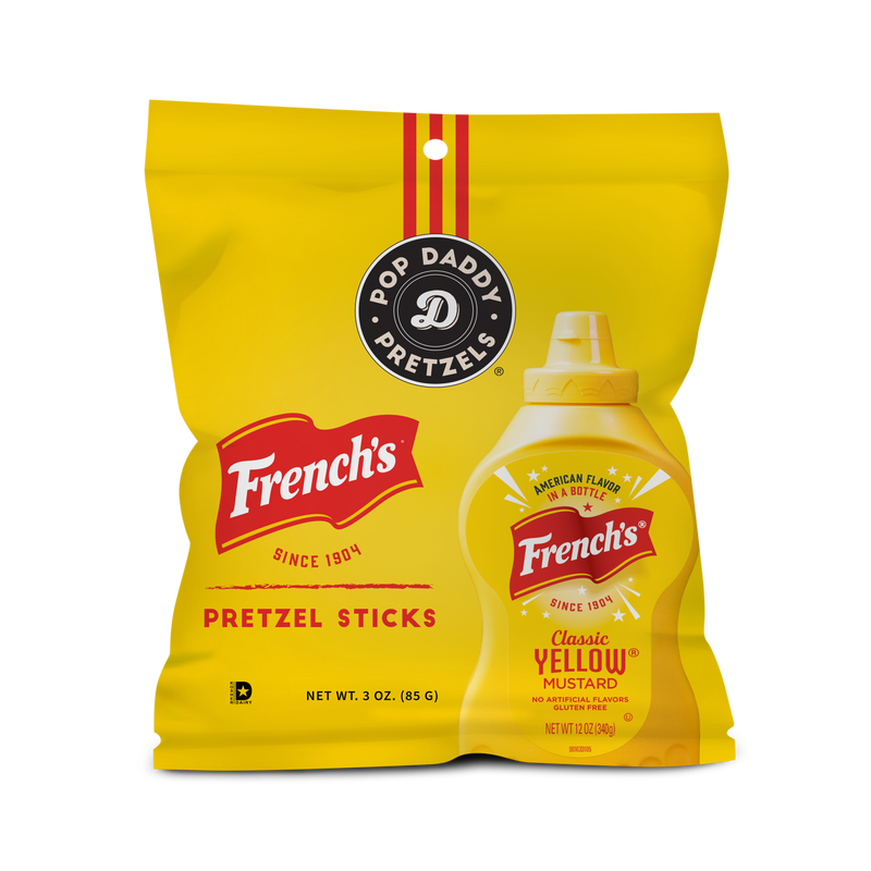NEW French's Mustard Seasoned Pretzels 3 oz