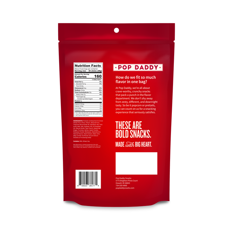 OVERSTOCK - Dutch Apple Pie Seasoned Pretzels