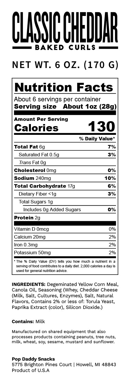 Classic Cheddar Baked Curls