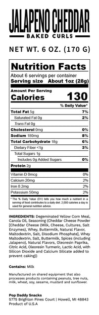 Jalapeno Cheddar Baked Curls