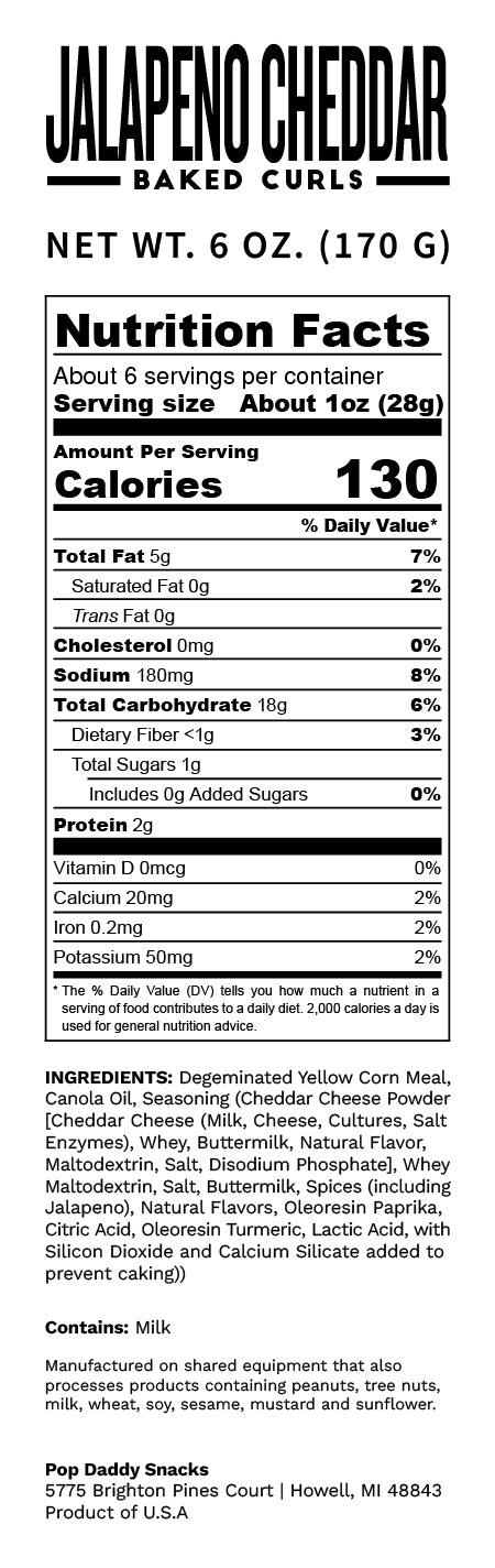 Jalapeno Cheddar Baked Curls