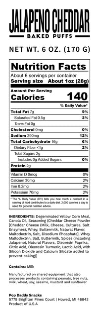 Jalapeno Cheddar Baked Puffs