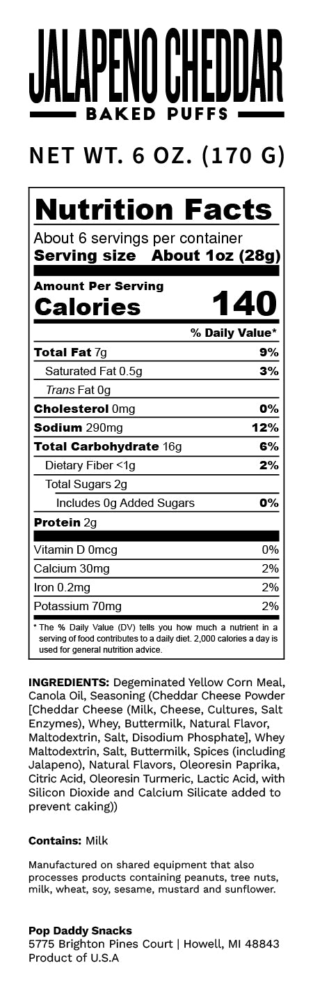 Jalapeno Cheddar Baked Puffs