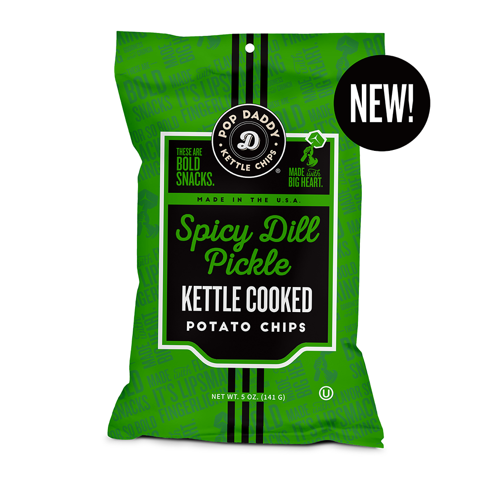 Spicy Dill Pickle Kettle Cooked Potato Chips Pop Daddy Snacks spicy-dill-pickle-kettle-cooked-potato-chips-pop-daddy-snacks