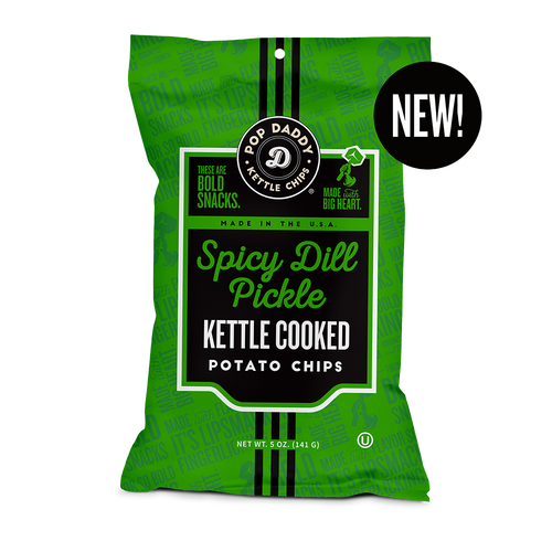 Spicy Dill Pickle Kettle Cooked Potato Chips