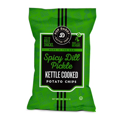 Spicy Dill Pickle Kettle Cooked Potato Chips