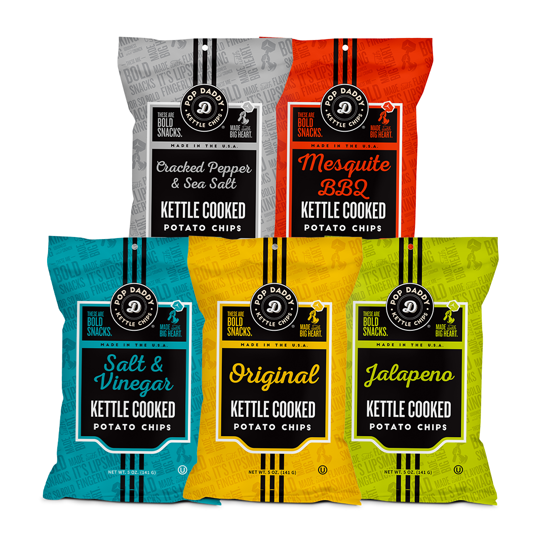 Pop Daddy Kettle Chip Bundle - 5 pack