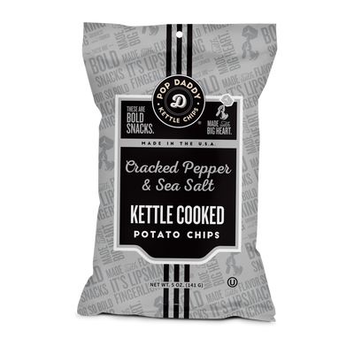 Cracked Pepper and Sea Salt Kettle Cooked Potato Chips