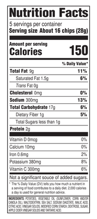 Salt and Vinegar Kettle Cooked Potato Chips