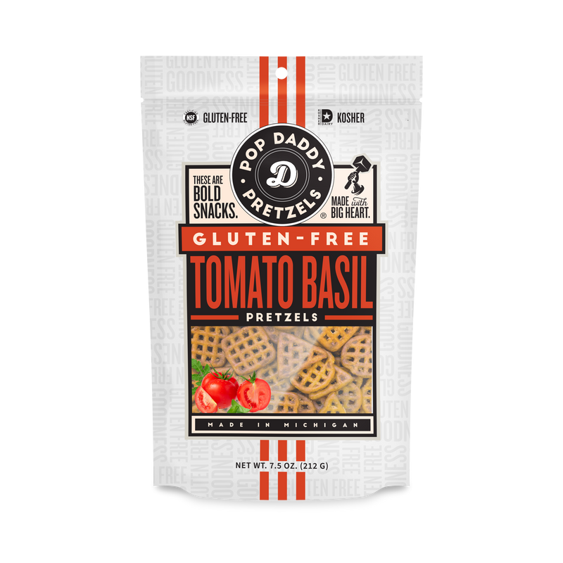 NEW Gluten-Free Tomato Basil Seasoned Pretzels