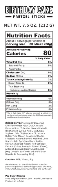 OVERSTOCK - Birthday Cake Seasoned Pretzels