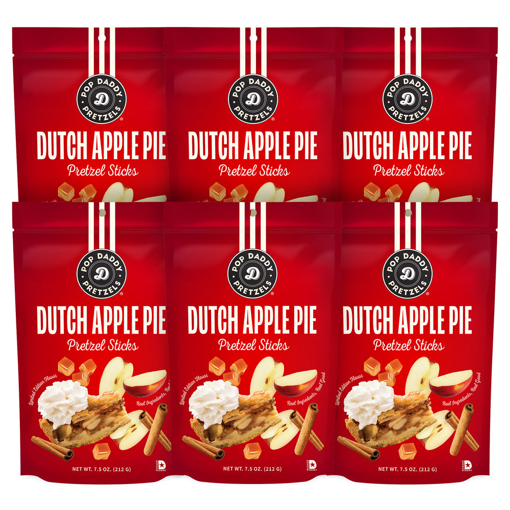 6 Bag Limited Seasonal Dutch Apple Pie Seasoned Pretzels